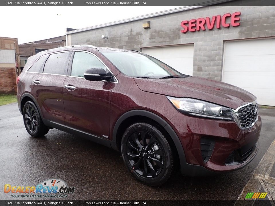 2020 Kia Sorento S AWD Sangria / Black Photo #9