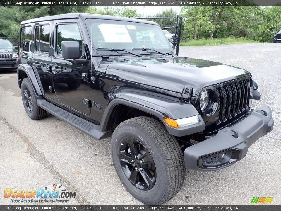 2020 Jeep Wrangler Unlimited Sahara 4x4 Black / Black Photo #7