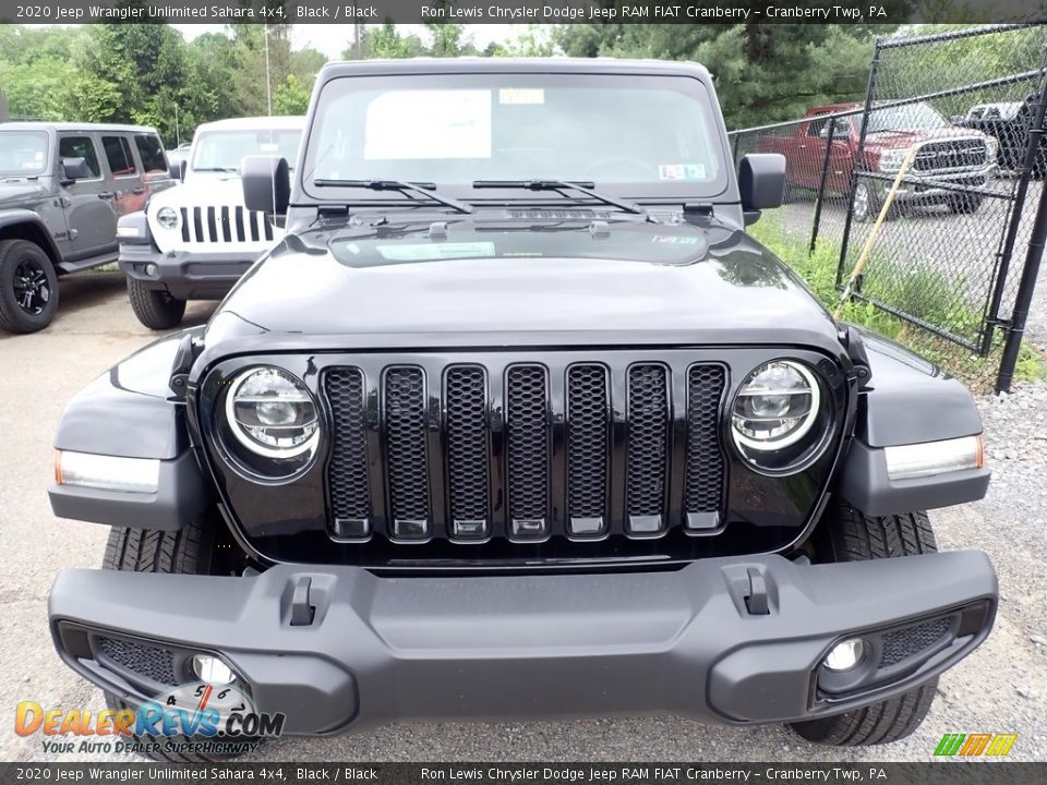 2020 Jeep Wrangler Unlimited Sahara 4x4 Black / Black Photo #8