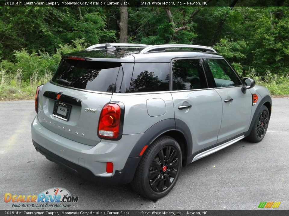 2018 Mini Countryman Cooper Moonwalk Gray Metallic / Carbon Black Photo #7