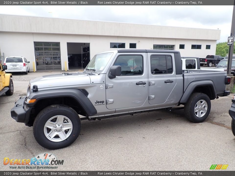 2020 Jeep Gladiator Sport 4x4 Billet Silver Metallic / Black Photo #3