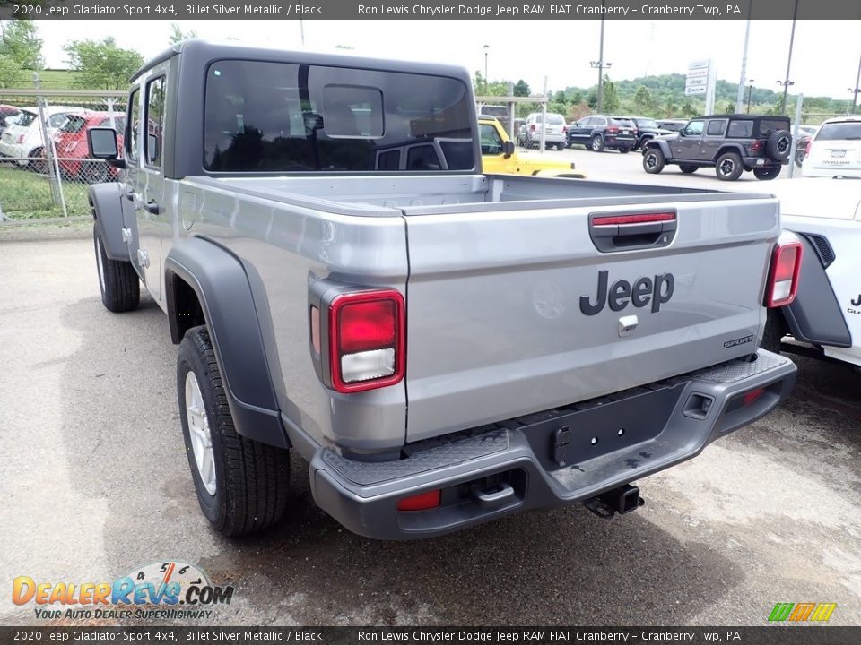 2020 Jeep Gladiator Sport 4x4 Billet Silver Metallic / Black Photo #4
