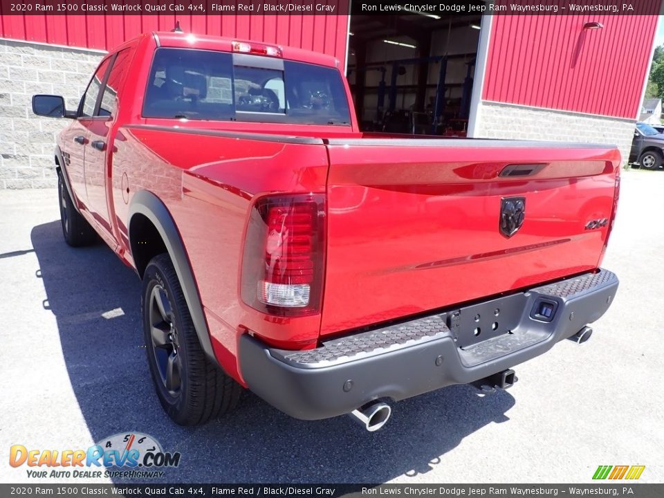 2020 Ram 1500 Classic Warlock Quad Cab 4x4 Flame Red / Black/Diesel Gray Photo #4