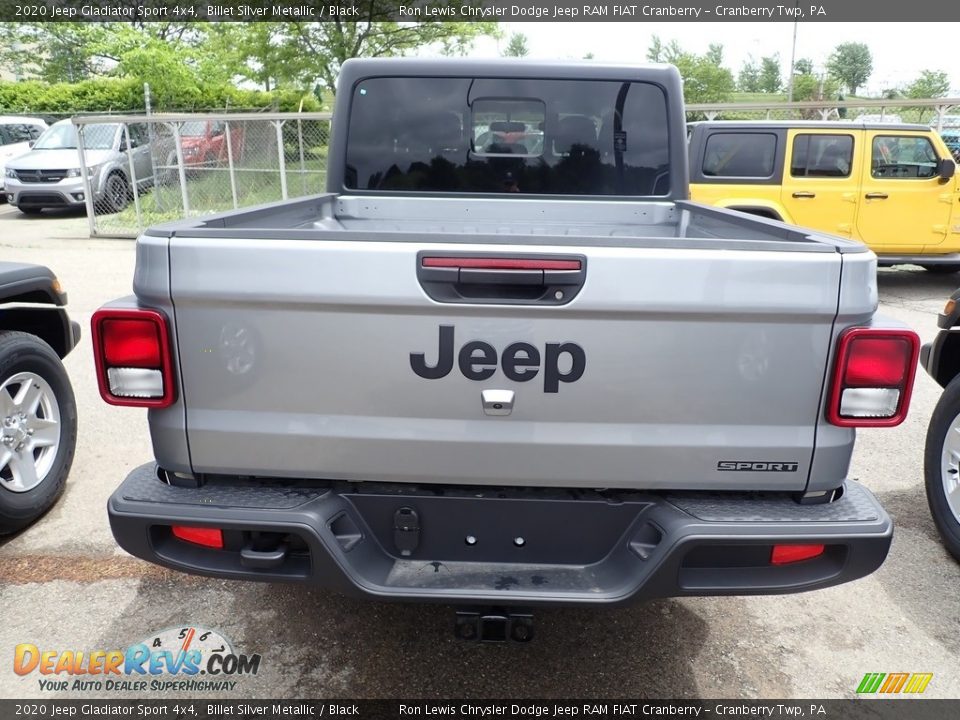 2020 Jeep Gladiator Sport 4x4 Billet Silver Metallic / Black Photo #5
