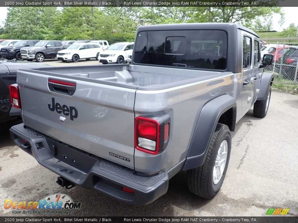 2020 Jeep Gladiator Sport 4x4 Billet Silver Metallic / Black Photo #6