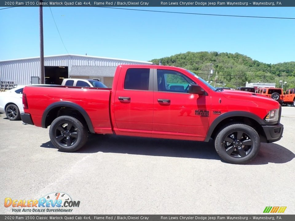 2020 Ram 1500 Classic Warlock Quad Cab 4x4 Flame Red / Black/Diesel Gray Photo #7