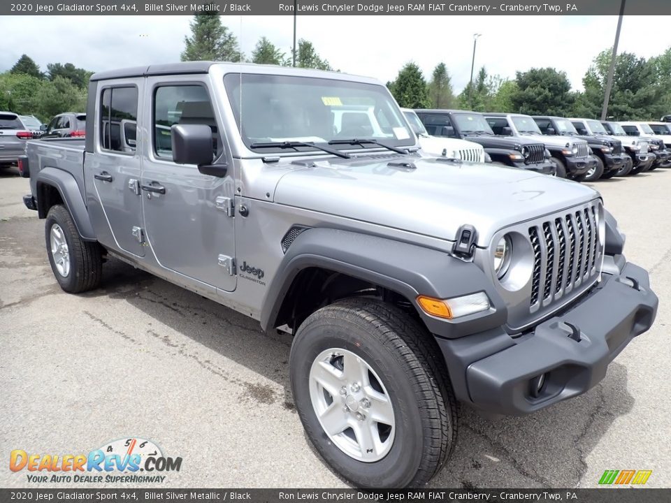 2020 Jeep Gladiator Sport 4x4 Billet Silver Metallic / Black Photo #7