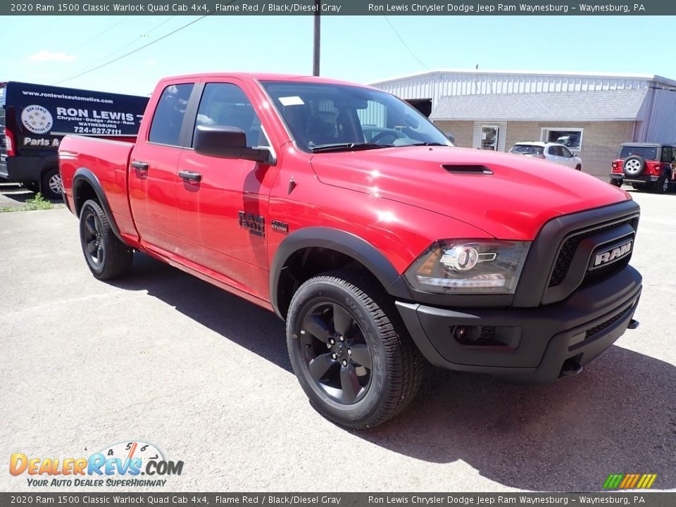 2020 Ram 1500 Classic Warlock Quad Cab 4x4 Flame Red / Black/Diesel Gray Photo #8