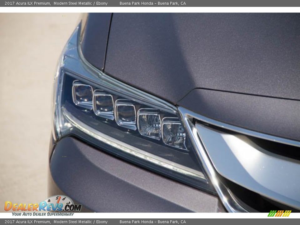 2017 Acura ILX Premium Modern Steel Metallic / Ebony Photo #8