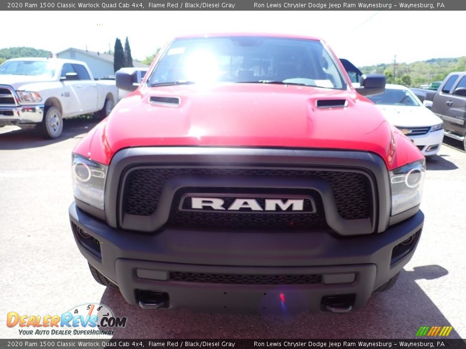 2020 Ram 1500 Classic Warlock Quad Cab 4x4 Flame Red / Black/Diesel Gray Photo #9