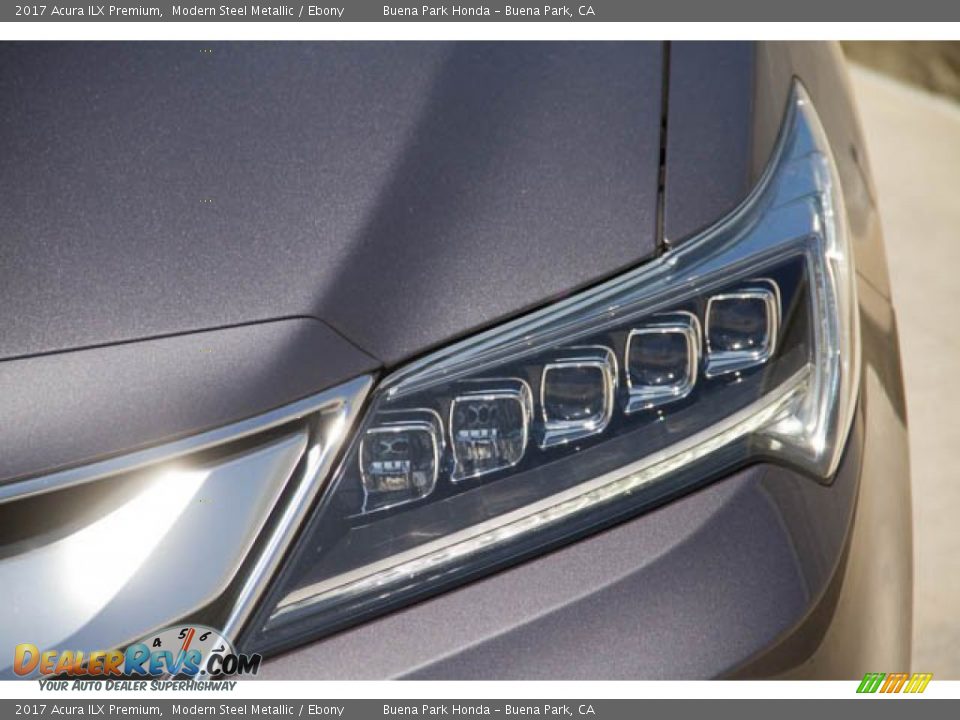 2017 Acura ILX Premium Modern Steel Metallic / Ebony Photo #9