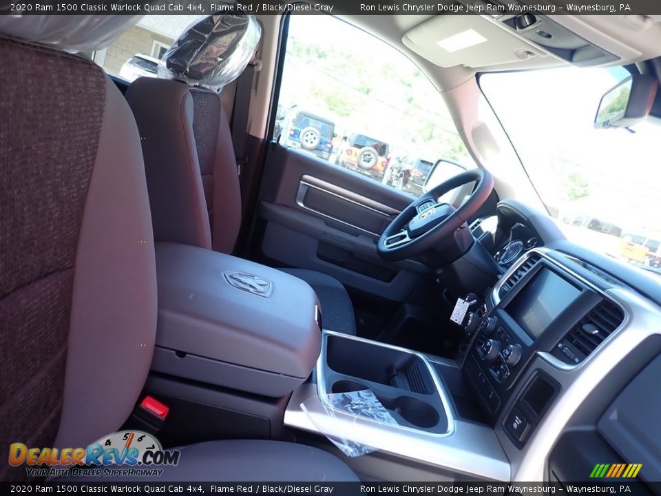 2020 Ram 1500 Classic Warlock Quad Cab 4x4 Flame Red / Black/Diesel Gray Photo #10