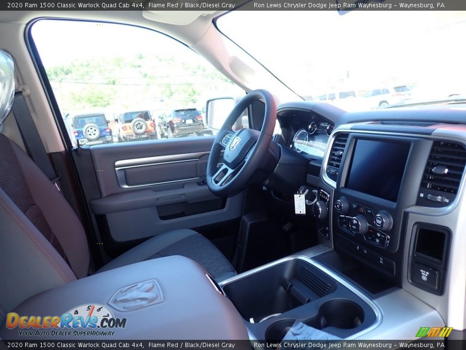 2020 Ram 1500 Classic Warlock Quad Cab 4x4 Flame Red / Black/Diesel Gray Photo #11