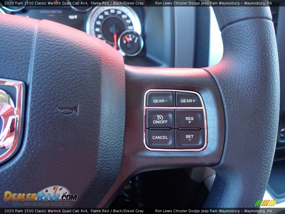 2020 Ram 1500 Classic Warlock Quad Cab 4x4 Flame Red / Black/Diesel Gray Photo #18