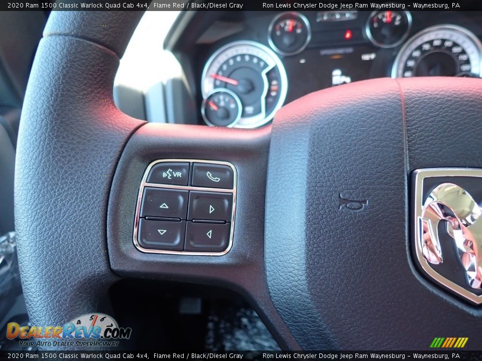 2020 Ram 1500 Classic Warlock Quad Cab 4x4 Flame Red / Black/Diesel Gray Photo #19