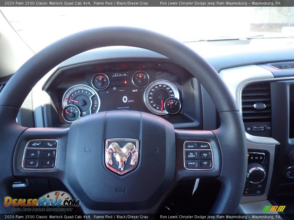 2020 Ram 1500 Classic Warlock Quad Cab 4x4 Flame Red / Black/Diesel Gray Photo #20
