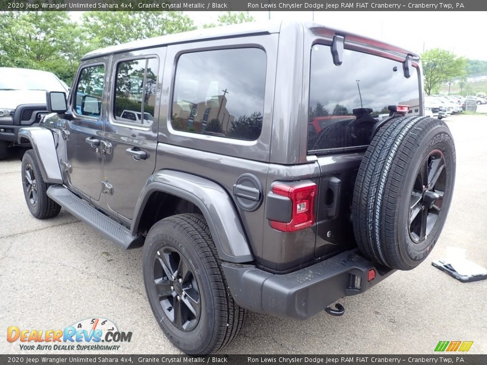 2020 Jeep Wrangler Unlimited Sahara 4x4 Granite Crystal Metallic / Black Photo #4