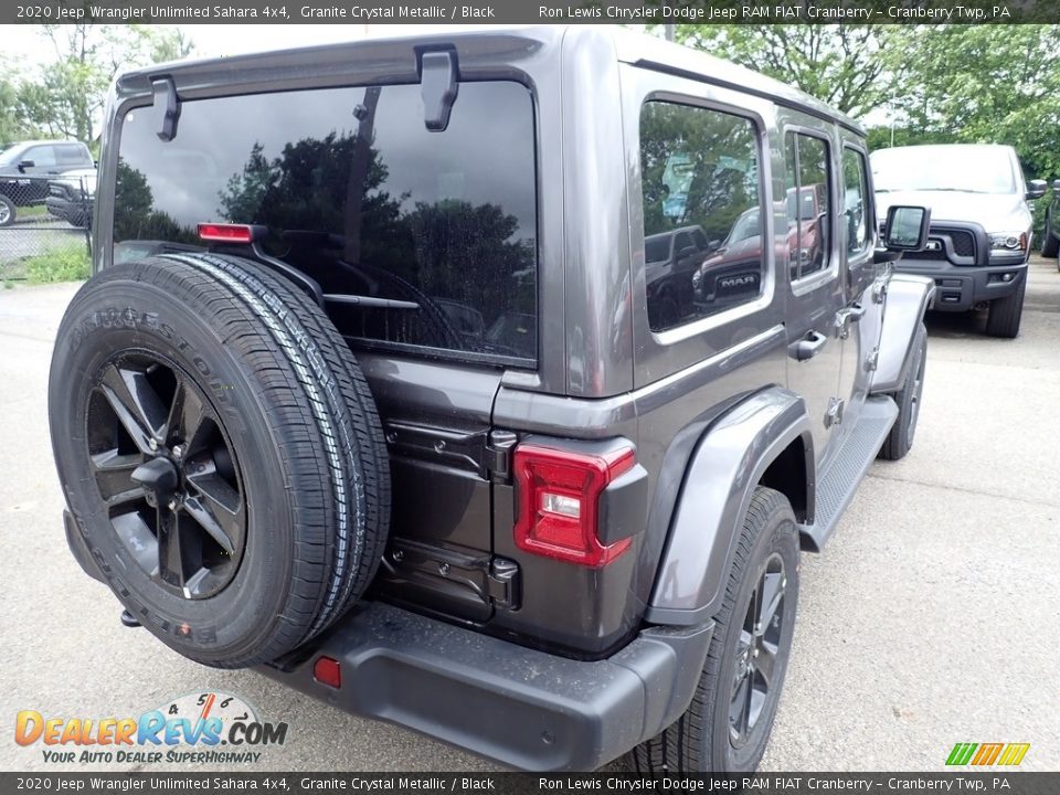 2020 Jeep Wrangler Unlimited Sahara 4x4 Granite Crystal Metallic / Black Photo #6