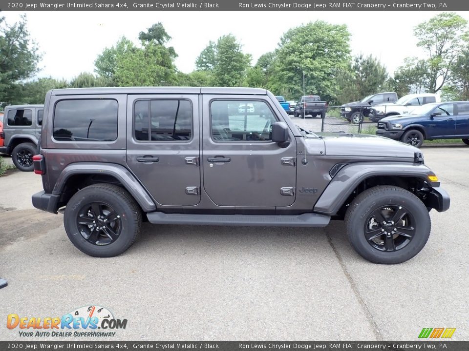 2020 Jeep Wrangler Unlimited Sahara 4x4 Granite Crystal Metallic / Black Photo #7