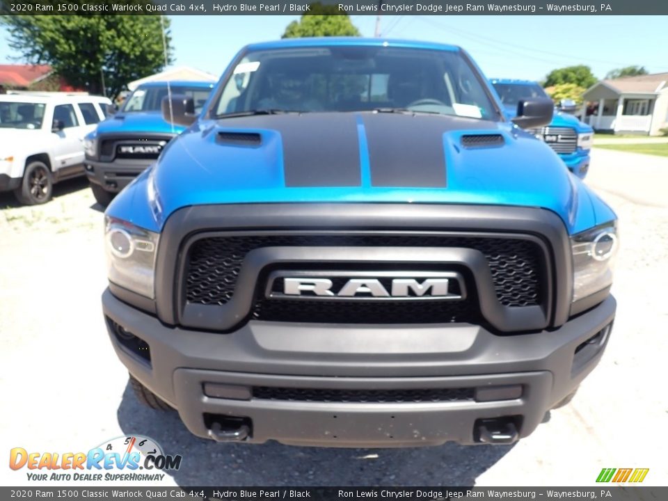 2020 Ram 1500 Classic Warlock Quad Cab 4x4 Hydro Blue Pearl / Black Photo #9