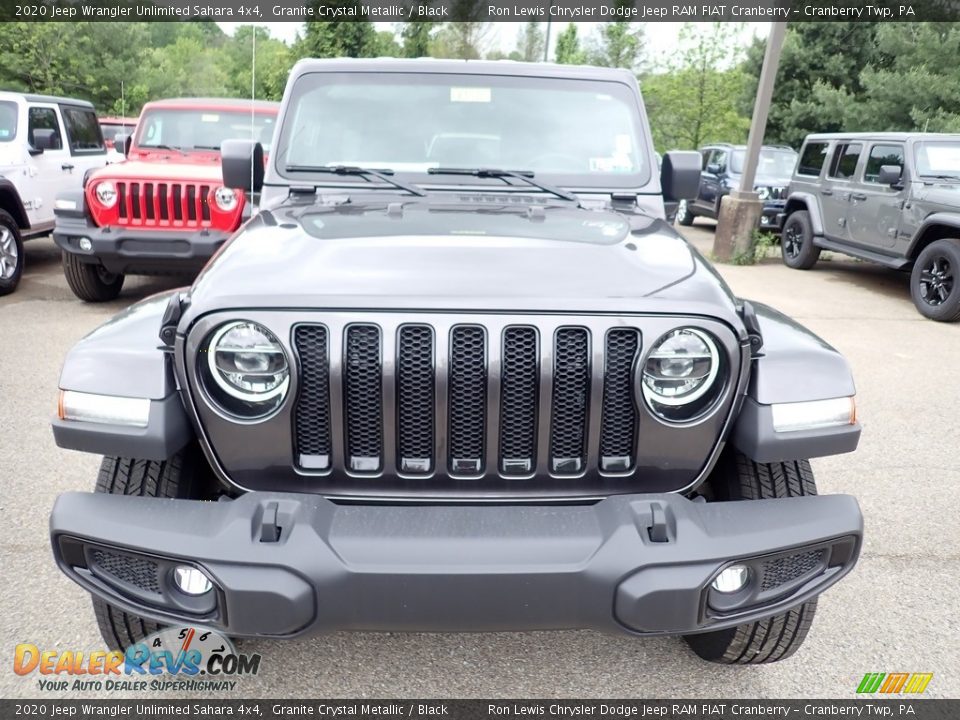 2020 Jeep Wrangler Unlimited Sahara 4x4 Granite Crystal Metallic / Black Photo #9