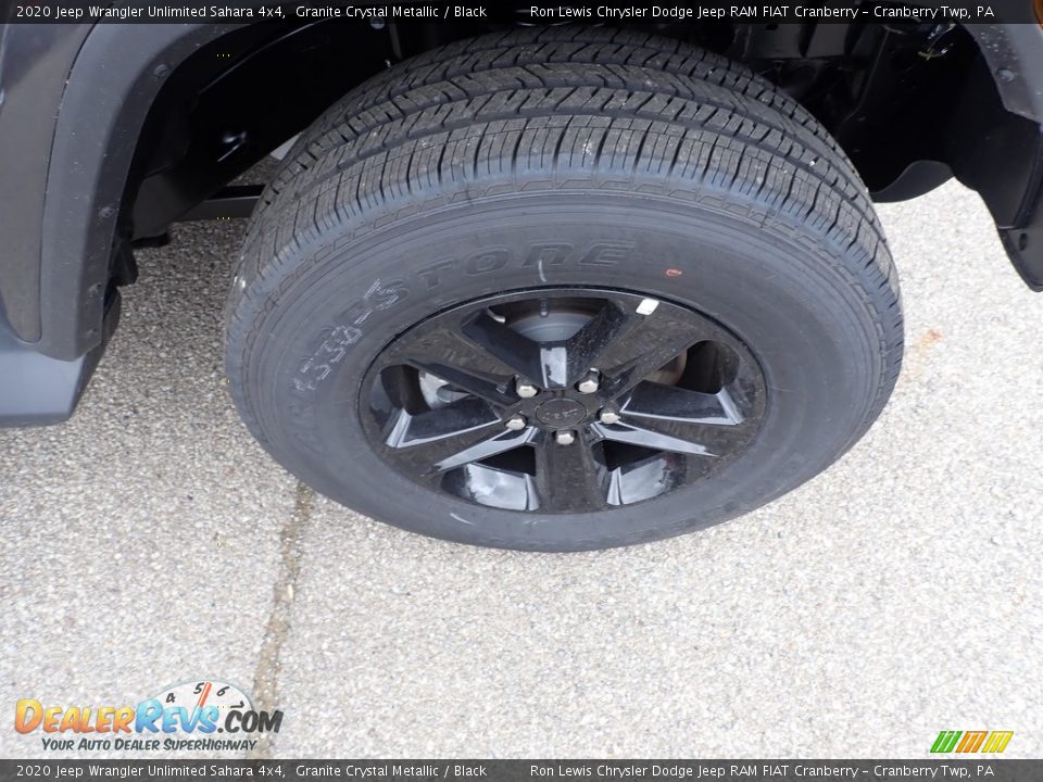 2020 Jeep Wrangler Unlimited Sahara 4x4 Granite Crystal Metallic / Black Photo #10