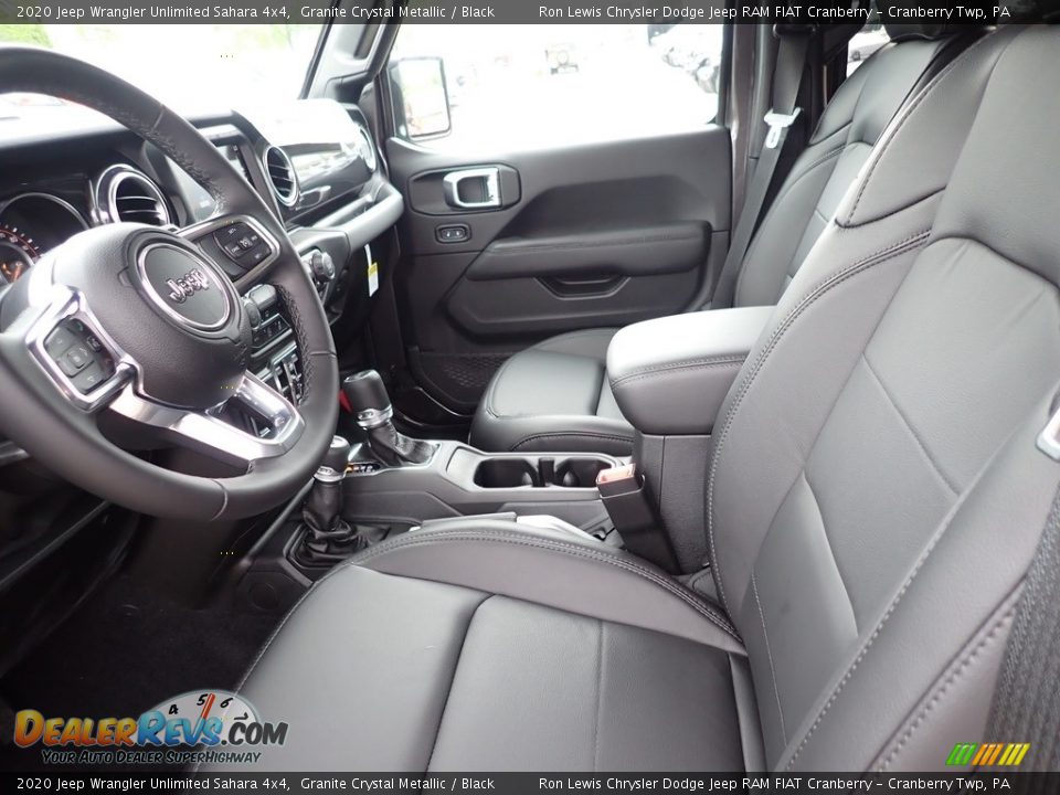 2020 Jeep Wrangler Unlimited Sahara 4x4 Granite Crystal Metallic / Black Photo #14