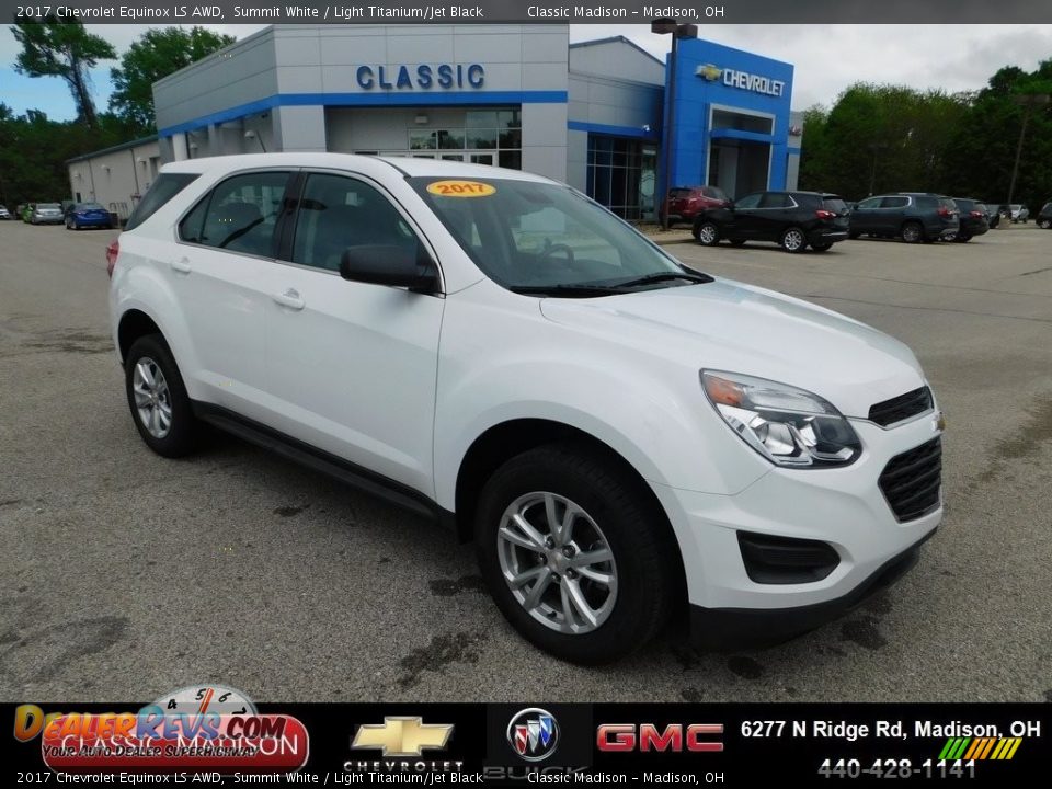 2017 Chevrolet Equinox LS AWD Summit White / Light Titanium/Jet Black Photo #1