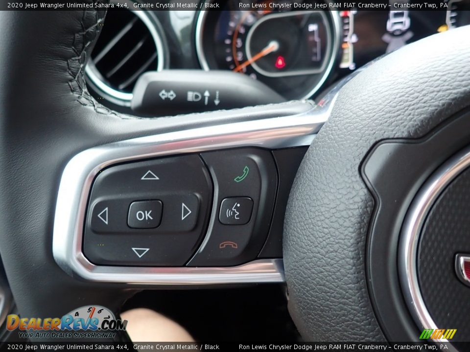 2020 Jeep Wrangler Unlimited Sahara 4x4 Granite Crystal Metallic / Black Photo #20