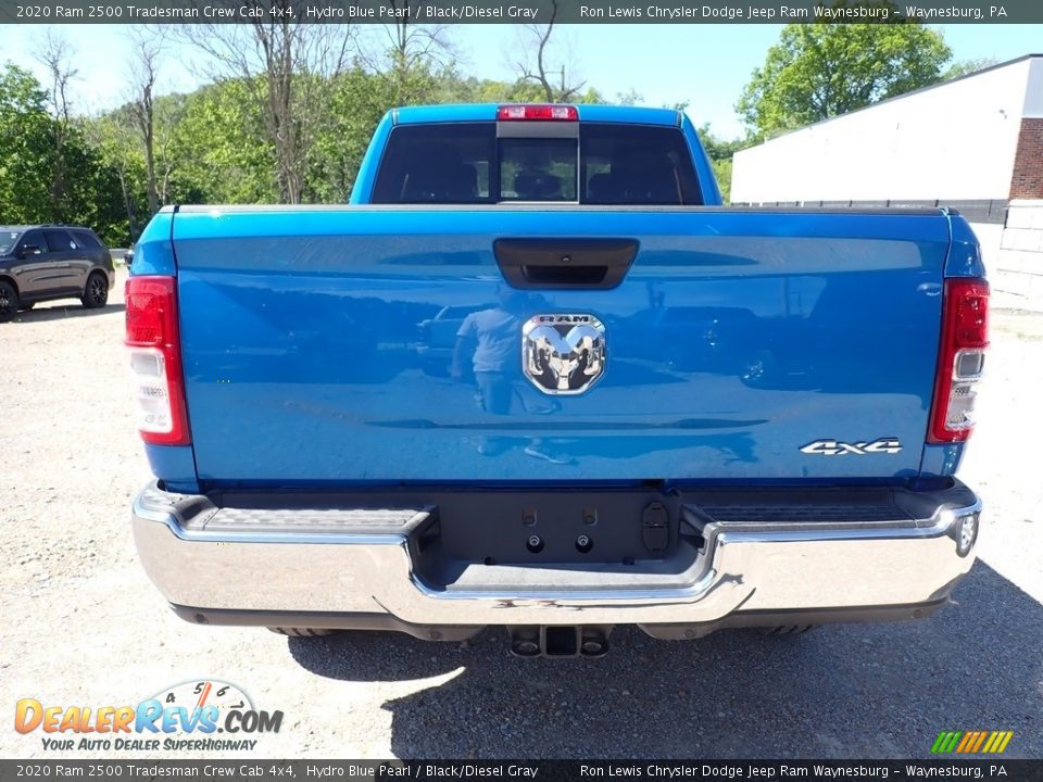 2020 Ram 2500 Tradesman Crew Cab 4x4 Hydro Blue Pearl / Black/Diesel Gray Photo #5