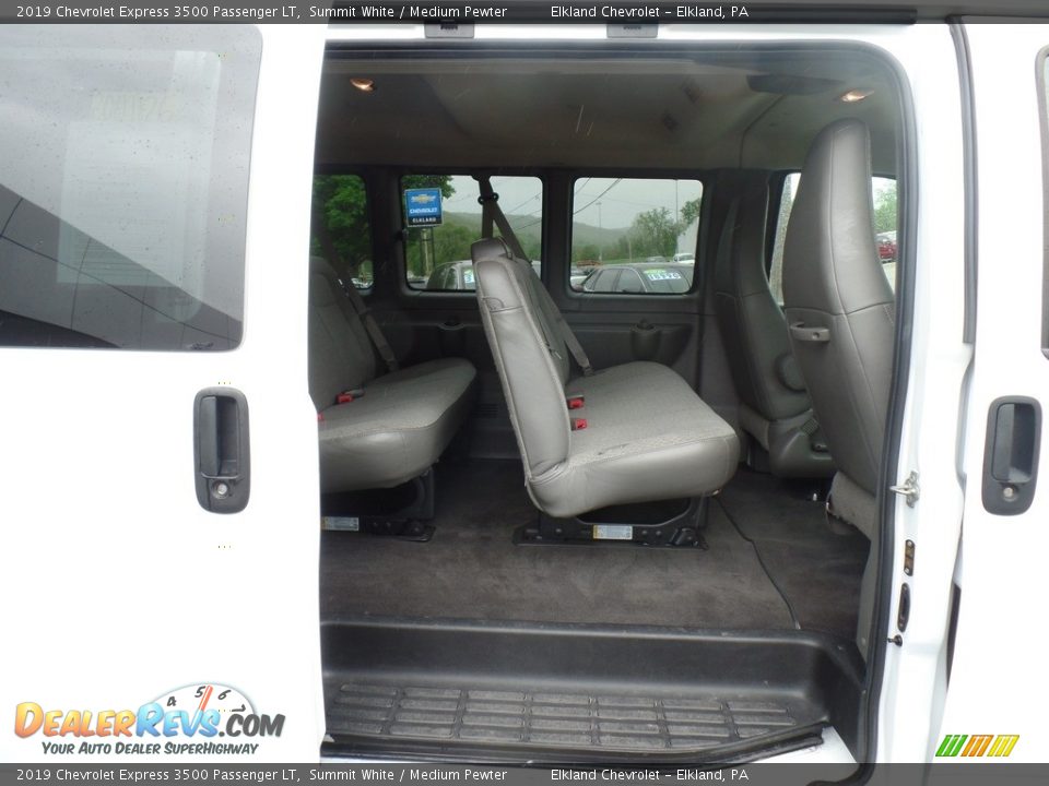 2019 Chevrolet Express 3500 Passenger LT Summit White / Medium Pewter Photo #28