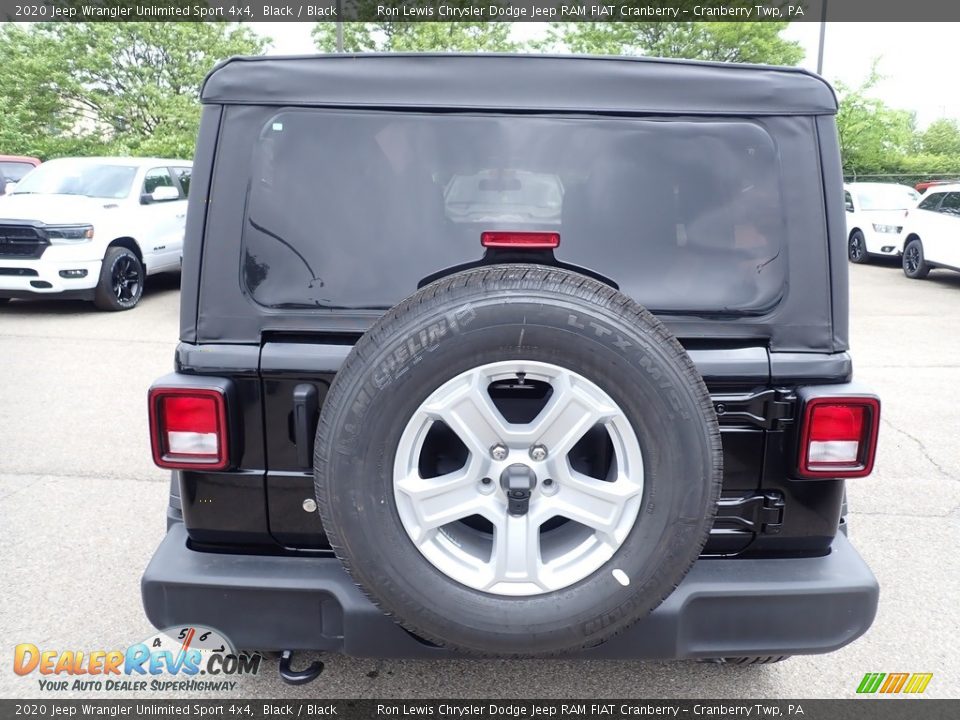 2020 Jeep Wrangler Unlimited Sport 4x4 Black / Black Photo #5