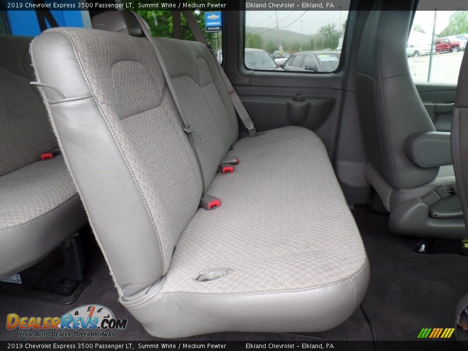 2019 Chevrolet Express 3500 Passenger LT Summit White / Medium Pewter Photo #29