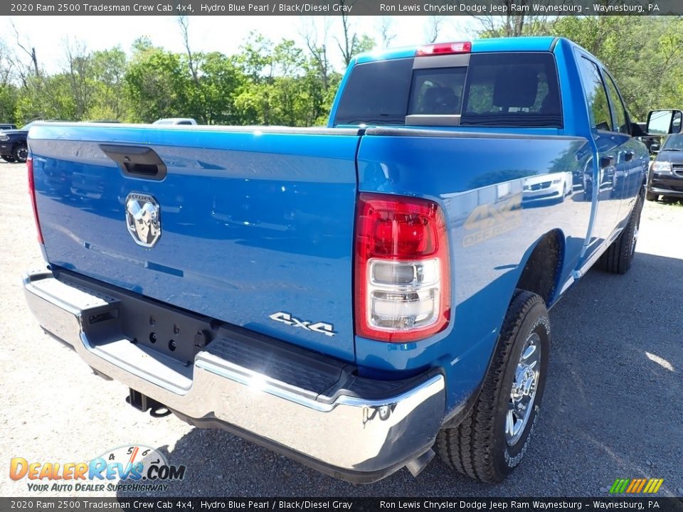 2020 Ram 2500 Tradesman Crew Cab 4x4 Hydro Blue Pearl / Black/Diesel Gray Photo #6
