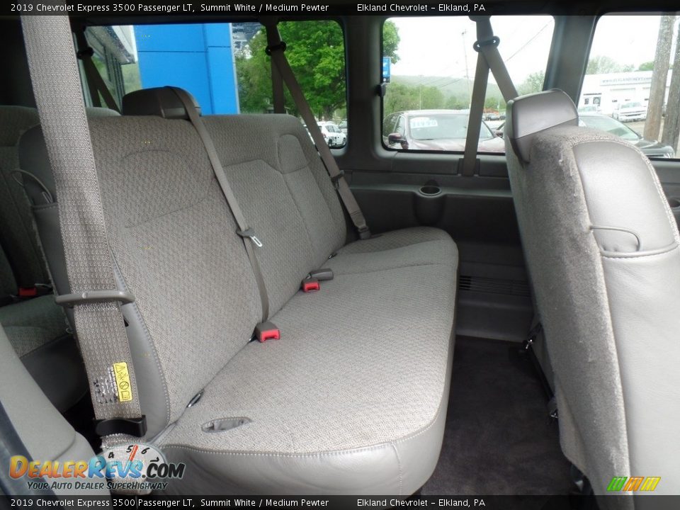 2019 Chevrolet Express 3500 Passenger LT Summit White / Medium Pewter Photo #30