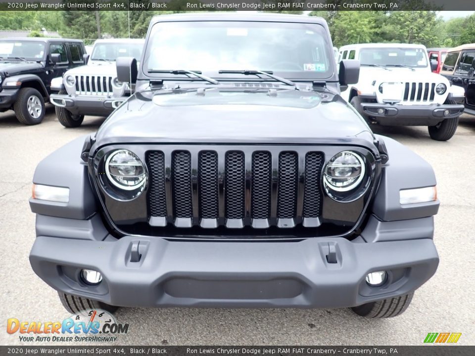 2020 Jeep Wrangler Unlimited Sport 4x4 Black / Black Photo #9