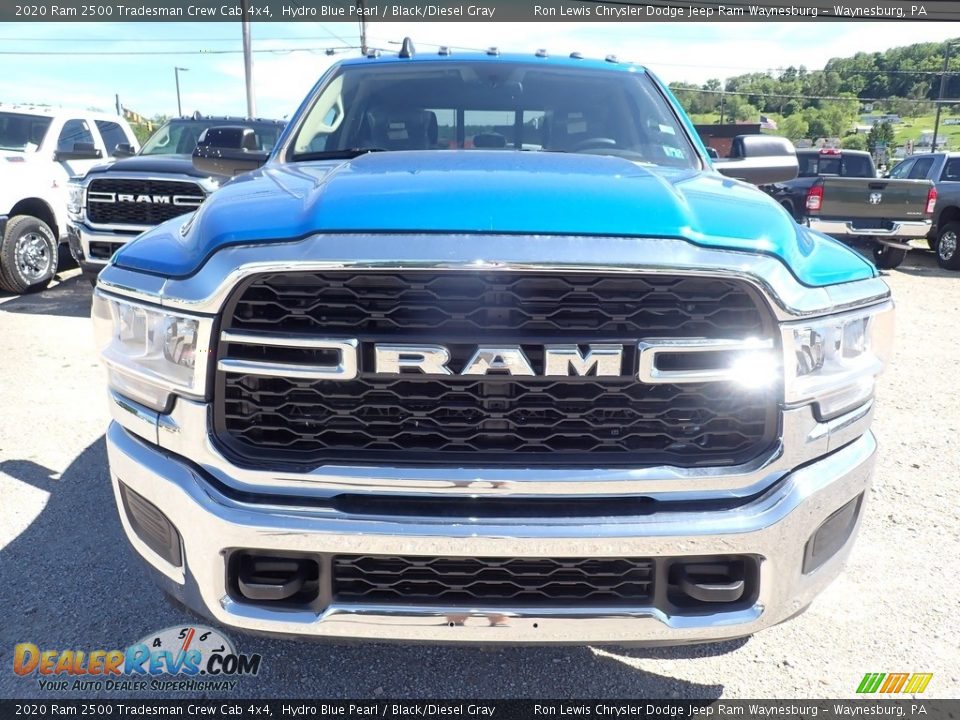 2020 Ram 2500 Tradesman Crew Cab 4x4 Hydro Blue Pearl / Black/Diesel Gray Photo #9