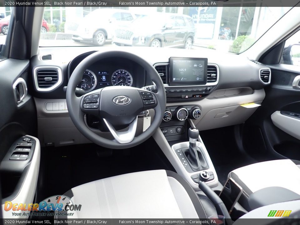 2020 Hyundai Venue SEL Black Noir Pearl / Black/Gray Photo #8