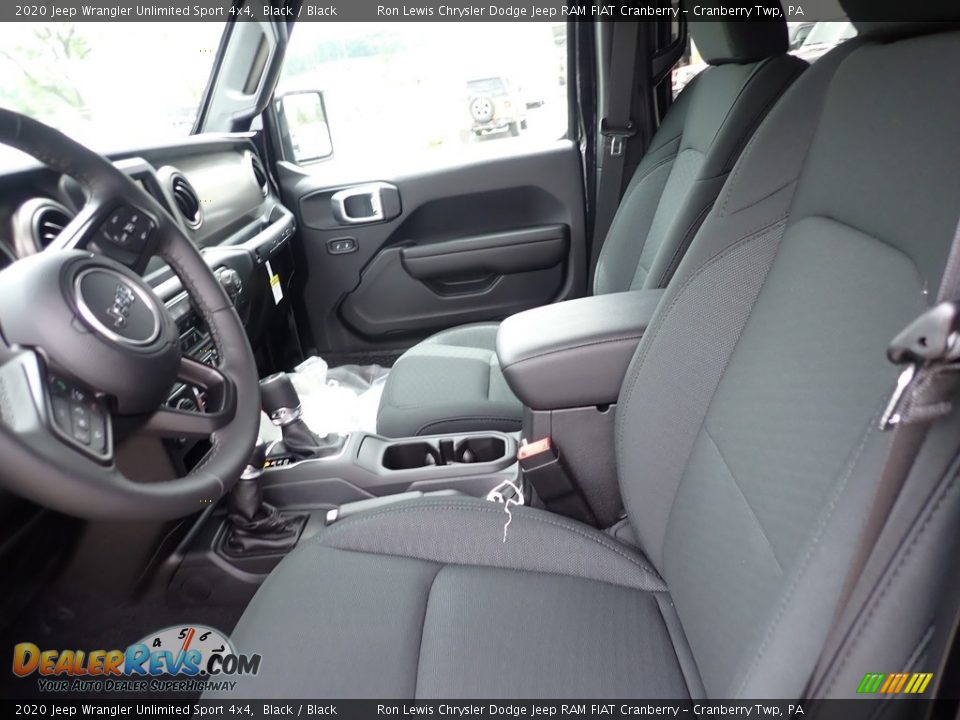 2020 Jeep Wrangler Unlimited Sport 4x4 Black / Black Photo #13