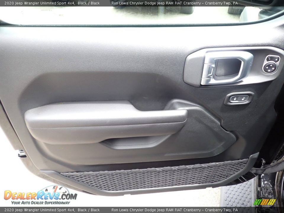 2020 Jeep Wrangler Unlimited Sport 4x4 Black / Black Photo #14
