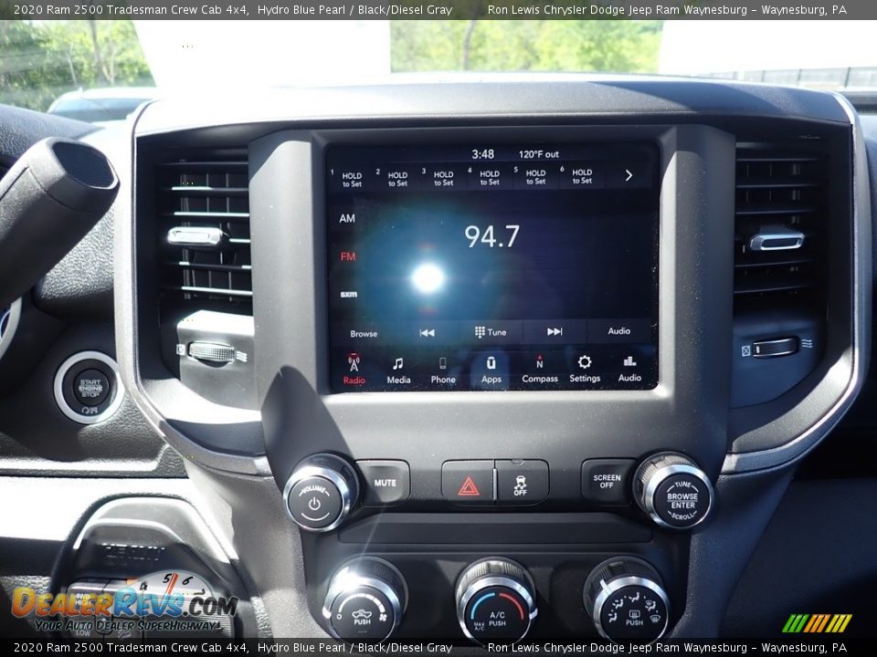 2020 Ram 2500 Tradesman Crew Cab 4x4 Hydro Blue Pearl / Black/Diesel Gray Photo #16