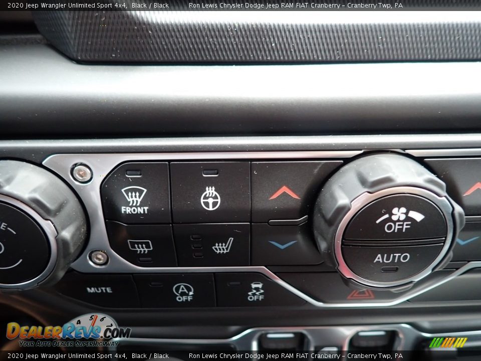 2020 Jeep Wrangler Unlimited Sport 4x4 Black / Black Photo #17