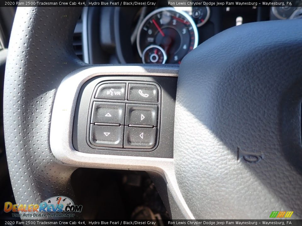 2020 Ram 2500 Tradesman Crew Cab 4x4 Hydro Blue Pearl / Black/Diesel Gray Photo #19