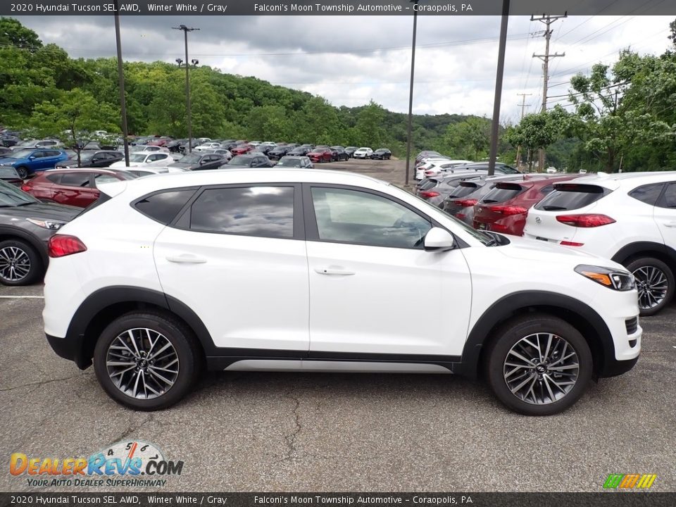 2020 Hyundai Tucson SEL AWD Winter White / Gray Photo #1