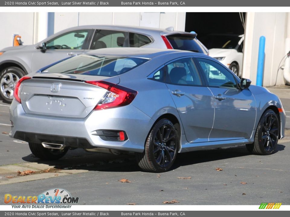 2020 Honda Civic Sport Sedan Lunar Silver Metallic / Black Photo #6