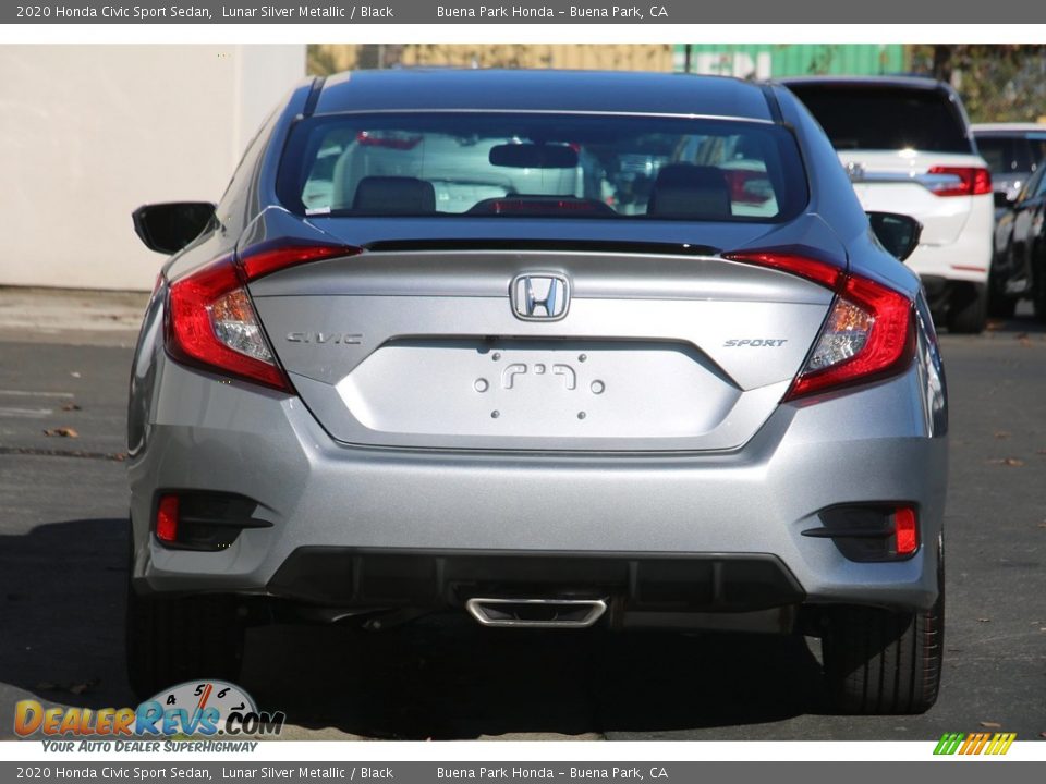 2020 Honda Civic Sport Sedan Lunar Silver Metallic / Black Photo #7