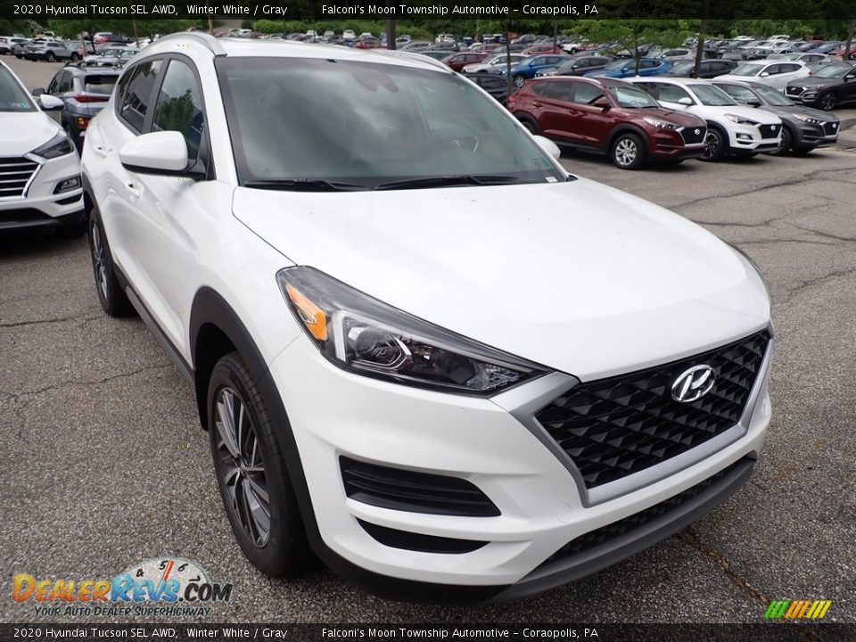 2020 Hyundai Tucson SEL AWD Winter White / Gray Photo #3