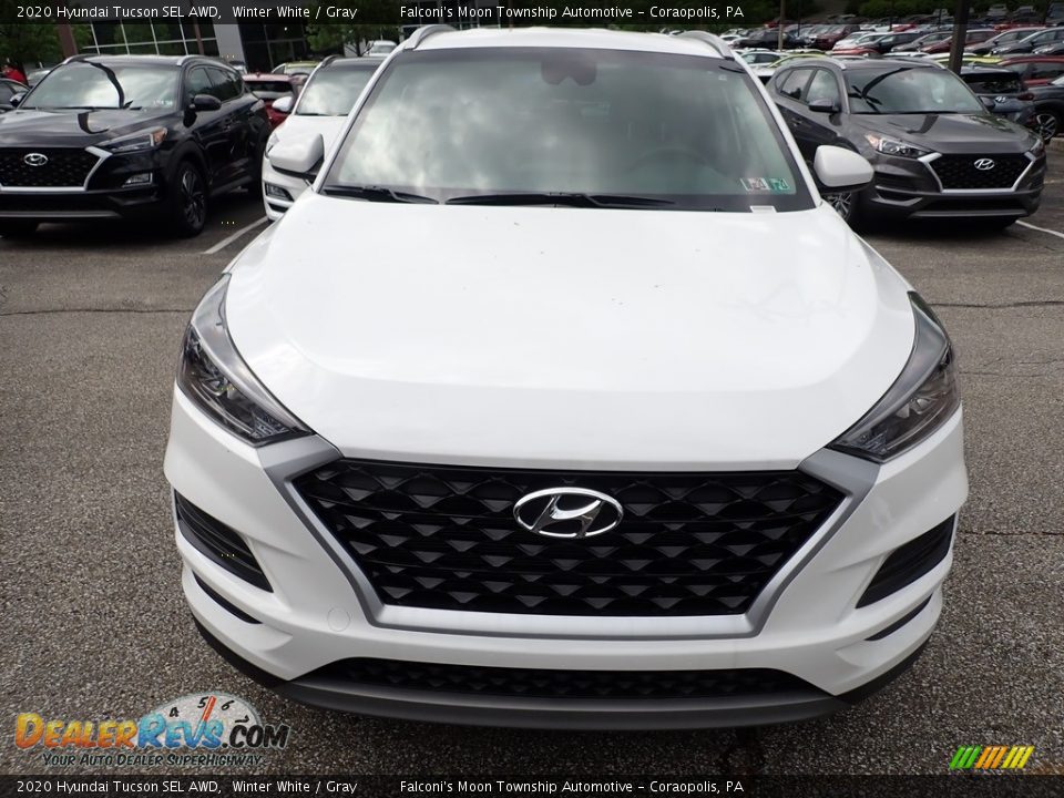 2020 Hyundai Tucson SEL AWD Winter White / Gray Photo #4