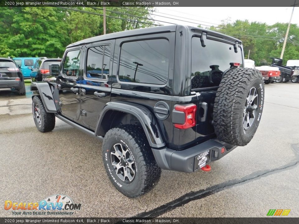 2020 Jeep Wrangler Unlimited Rubicon 4x4 Black / Black Photo #7