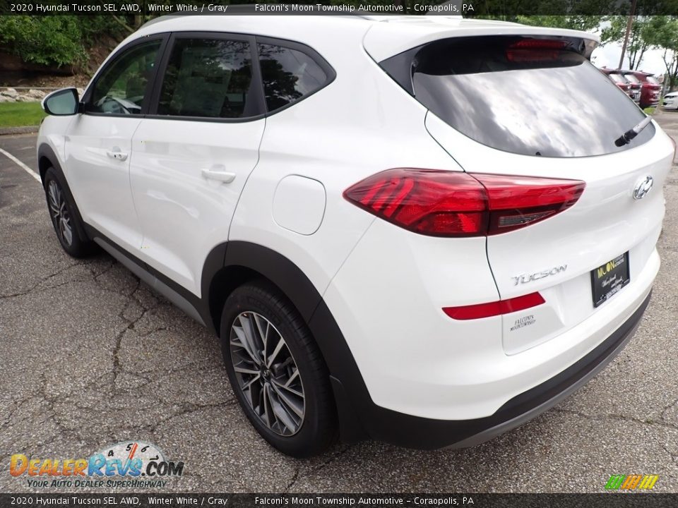 2020 Hyundai Tucson SEL AWD Winter White / Gray Photo #6